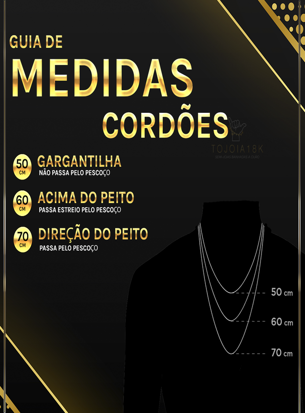 Compre Cordão Banhado a Ouro 18k Frete Grátis ToJoia18k