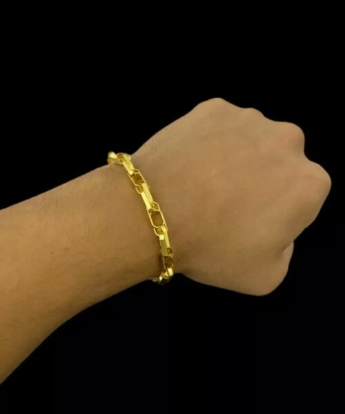 pulseira banhada a ouro