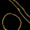15146442523 Corrente20Com20Pulseira20Cadeado204Mm20Banhados20A20Ouro2018K10