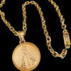 15146470485 Corrente20Cadeado208Mm20Com20Medalha20Nossa20Senhora20Baixo20Relevo20Banhado20A20Ouro2018K2055