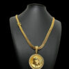 15151195236 Cordao208Mm20Lacraia2020Pingente2010020Banhado20A20Ouro2018K20Luxo20Rosto20Preto