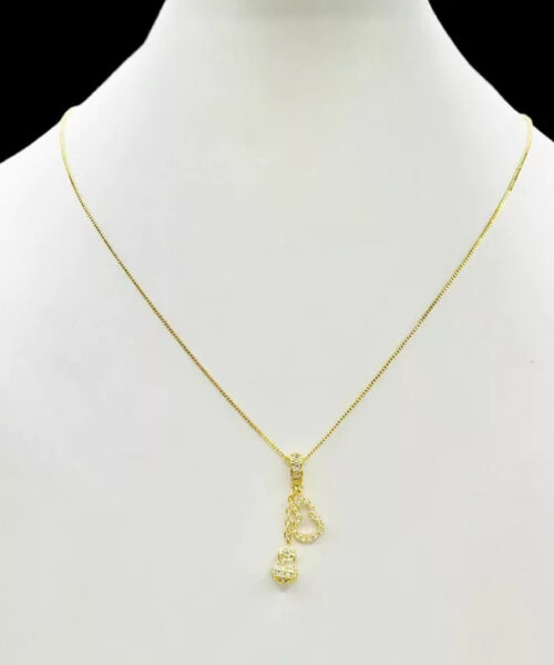 Cordão Feminino 1mm Delicado - Banhado a Ouro 18k