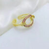 15236097581 Anel20Ajustavel20Feminino20 20Banhado20A20Ouro2018K20Roxo