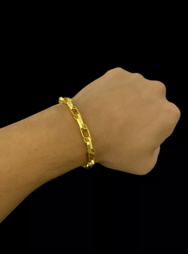 15239835788 Pulseira206Mm20Tijolinho20Trancado20Banhado20A20Ouro2018K204