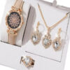 15249479098 Kit20Feminino20Cravejado20Coracoes2020Relogio20Banhado20A20Ouro2018K