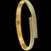 15251071283 Bracelete20Luxo20Duas20Pontas20Cravejado20Feminino20 20Banhado20A20Ouro2018K20P