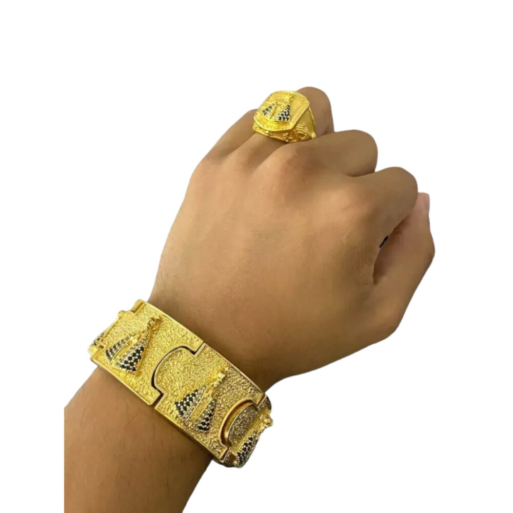 Kit Cordão + Anel + Bracelete Nossa Senhora - Banhado A Ouro - Imagem 9