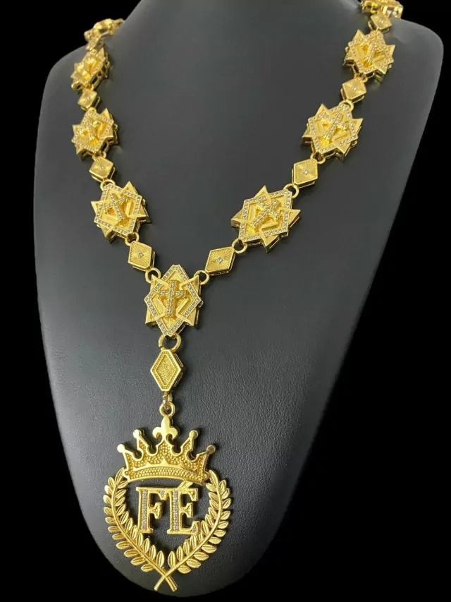 15254917222 Cordao20Poze20Cruz20Cravejado2020Pingente20Fe20 20Banhado20A20Ouro2018K