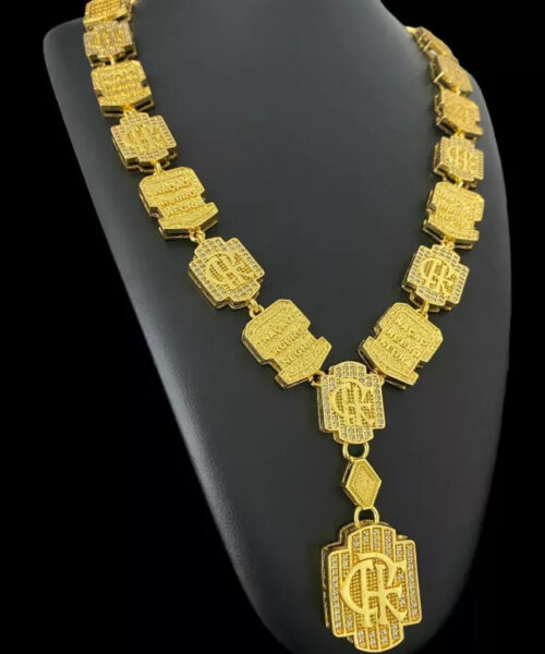 Cordão Poze Personalizado Crf - Banhado a Ouro 18k