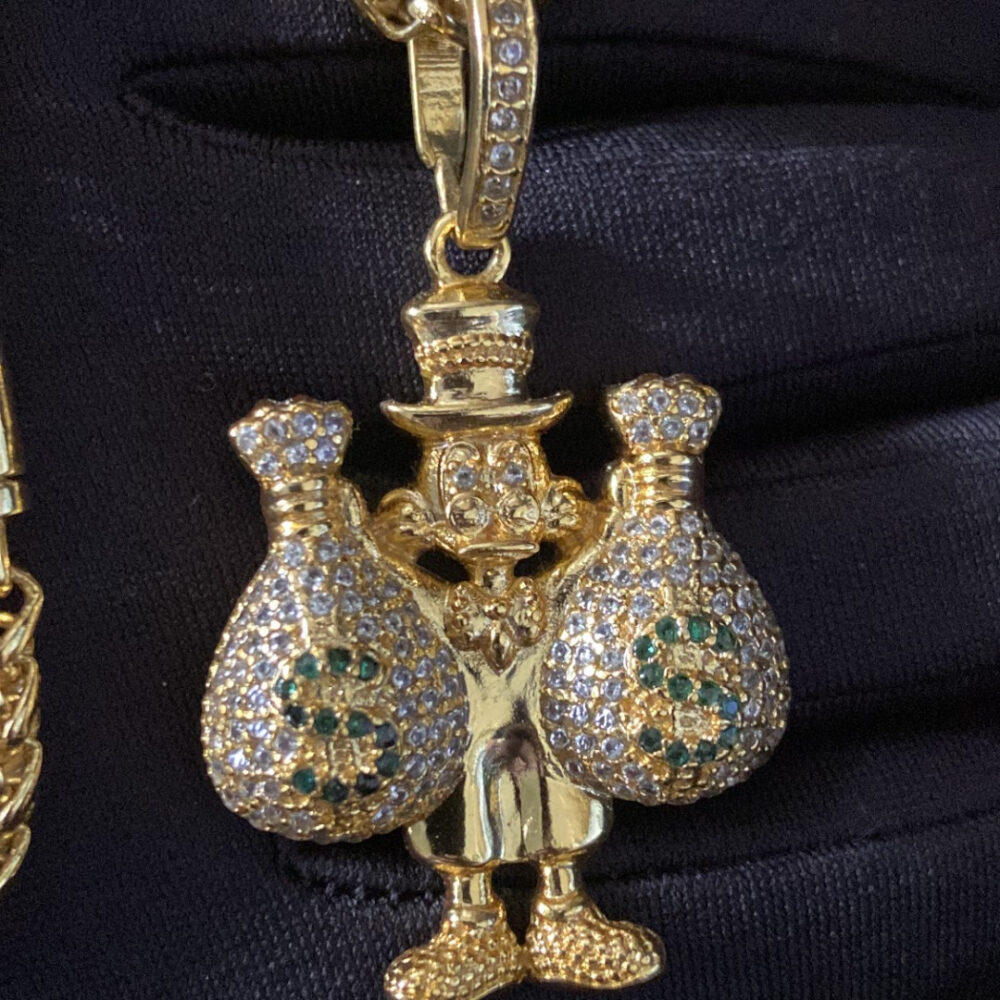 Cordão Peruano 5Mm + Pingente Tio Patinhas - Banhado A Ouro - Imagem 4