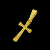 15313775403 Pingente Cruz Gota P Banhado A Ouro 18K