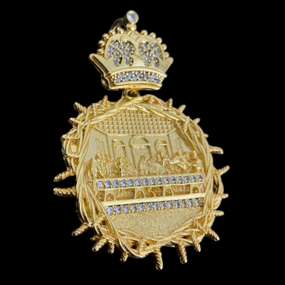 Pingente Santa Ceia - Banhado A Ouro 18K