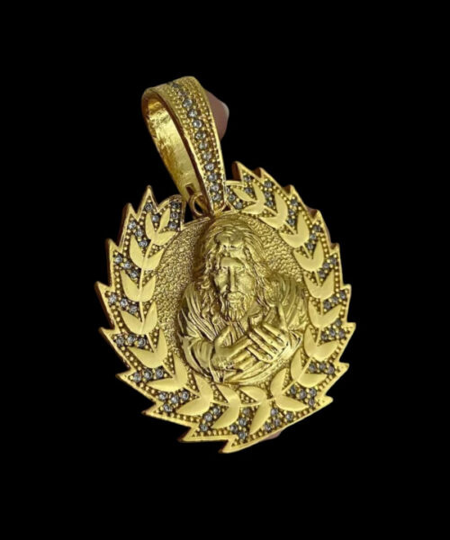 Pingente Jesus Ramos g - Banhado a Ouro 18k