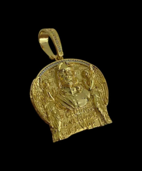 Pingente Jesus é o Caminho (g) - Banhado a Ouro 18k