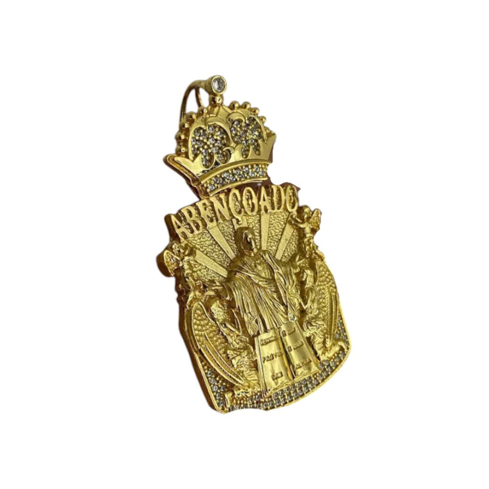 Pingente Jesus Abençoado - Banhado A Ouro 18K - Imagem 3