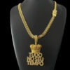 15321001021 Cordao Lacraia 10Mm Pingente Tudo No Seu Te Mpo Banhado A Ouro 18K 4