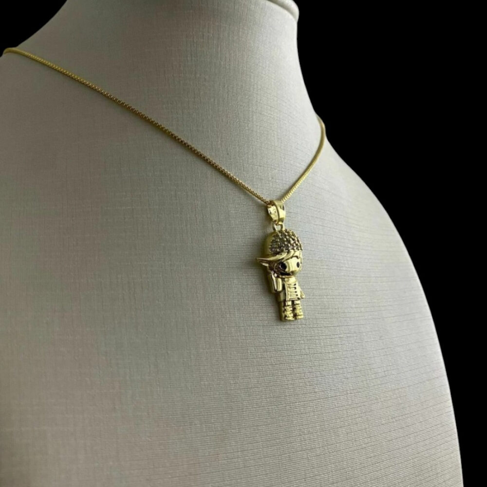 Cordão Feminino 1Mm Menino Banhado A Ouro 18K
