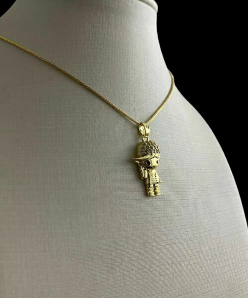 Cordão Feminino 1mm Menino Banhado a Ouro 18k