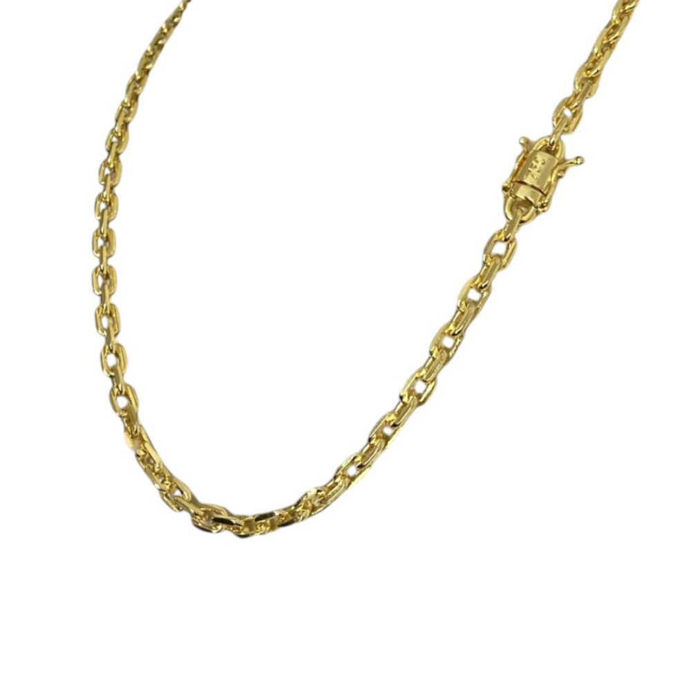 Cordão Cadeado 5Mm Feminino - Banhado A Ouro 18K - Imagem 2