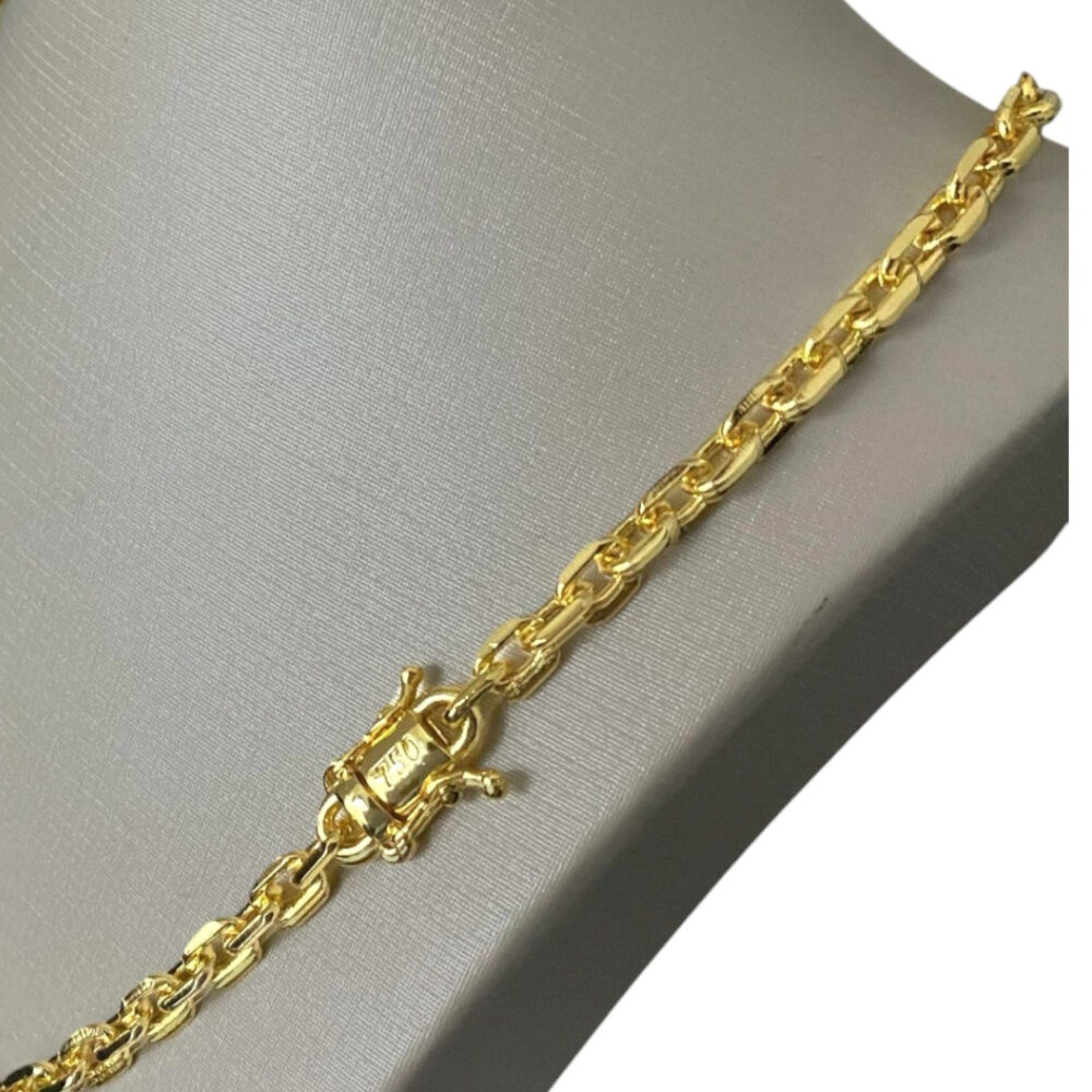 Cordão Cadeado 5Mm Feminino - Banhado A Ouro 18K - Imagem 4