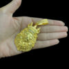 15328244782 Pingente King Leao Coroa G Banhado A Ouro 18K 3