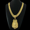 15328262421 Cordao Grumet 13Mm Pingente King Leao G Banhado A Ouro 18K 1