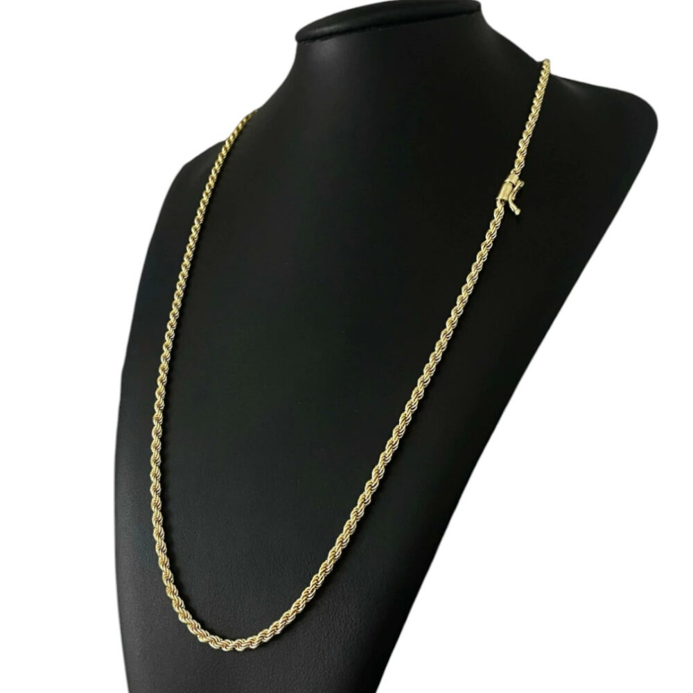Cordão Baiano 3Mm - Banhado A Ouro 18K - Imagem 2