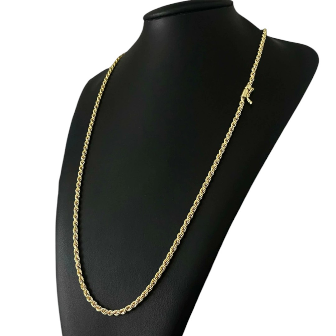 15328263400 Cordao Baiano 3Mm Banhado A Ouro 18K 3 1