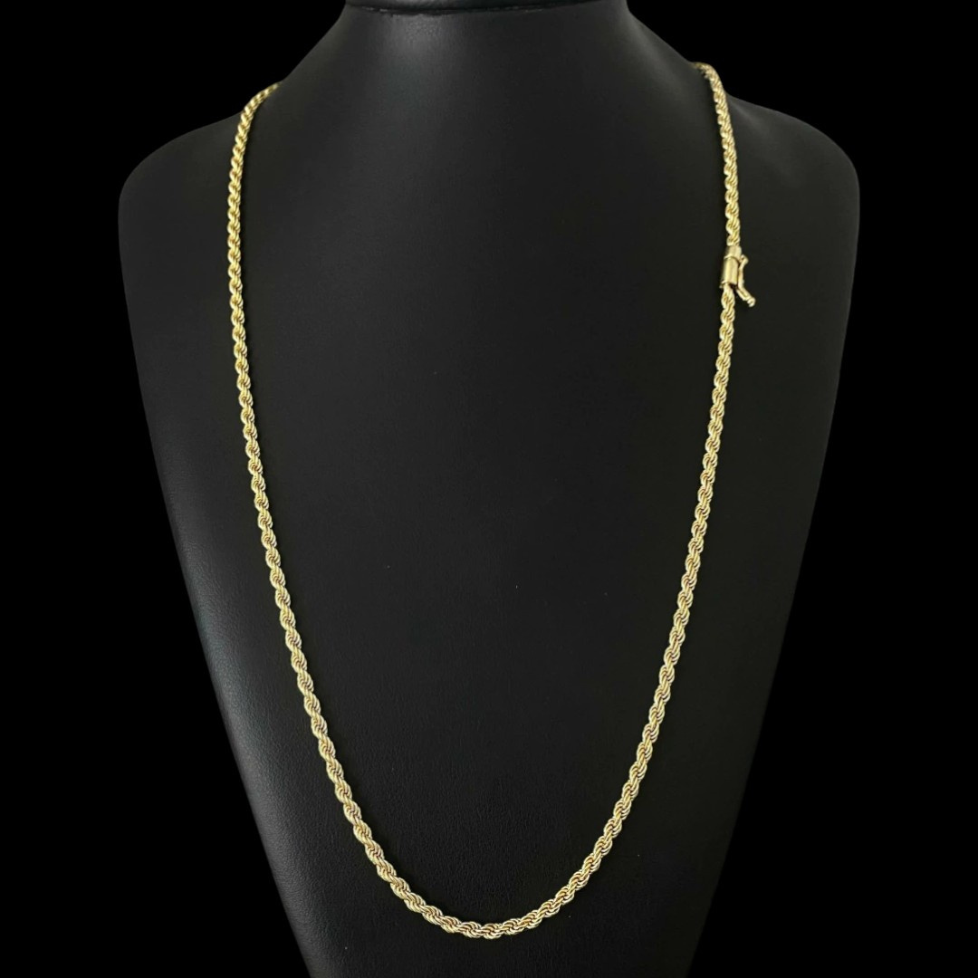 15328263407 Cordao Baiano 3Mm Banhado A Ouro 18K 4 1