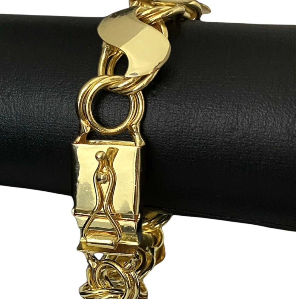 Pulseira Friso S 18Mm - Banhado A Ouro 18K - Imagem 3
