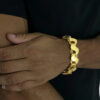15328272436 Pulseira Friso S 18Mm Banhado A Ouro 18K 3 1