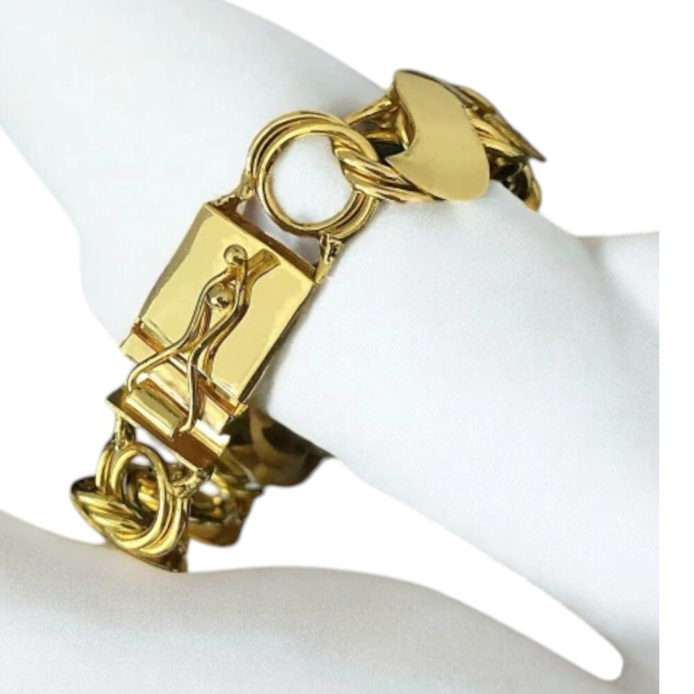 Pulseira Friso S 18Mm - Banhado A Ouro 18K - Imagem 4