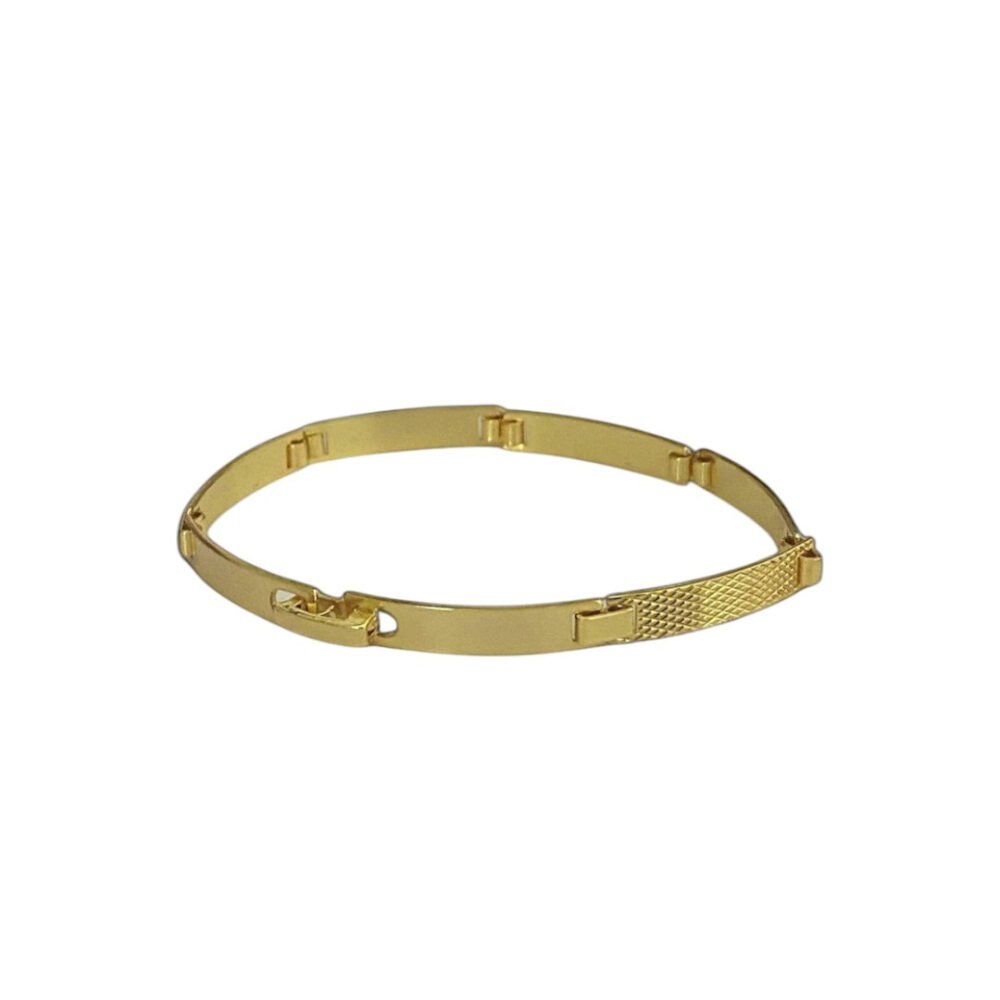 Bracelete Frisado 5Mm - Banhado A Ouro 18K - Imagem 3