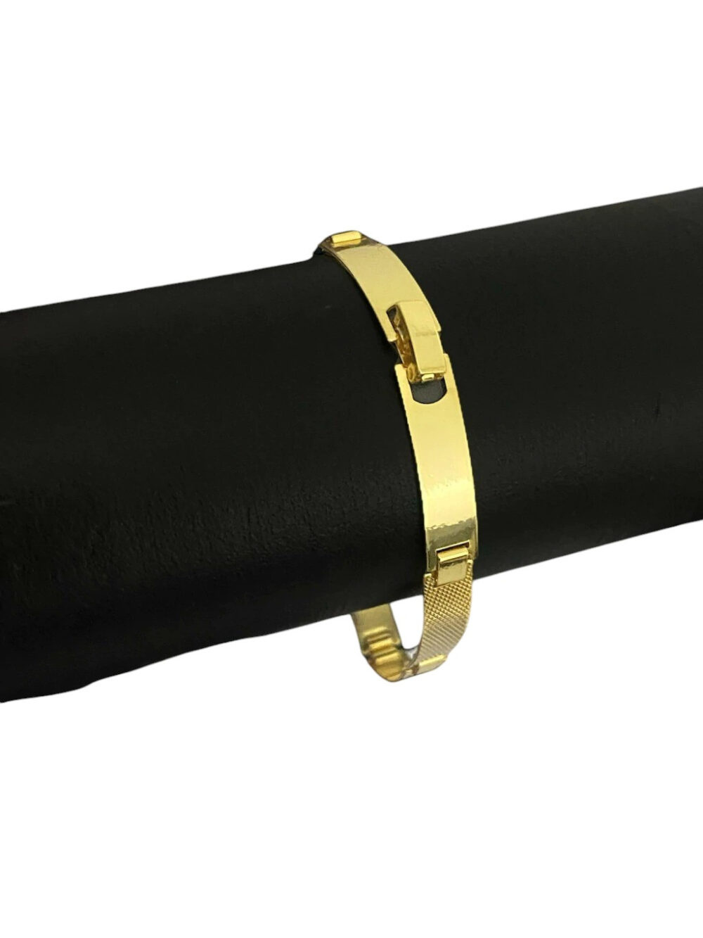 Bracelete Frisado 10Mm - Banhado A Ouro 18K - Imagem 2