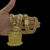 15329704801 Cordao Grumet 15Mm Pingente Santa Ceia Deus E Fiel Banhado A Ouro 5