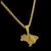 15332407272 Cordao Peruano 8Mm Pingente Cristo Brasil Banhado A Ouro 3