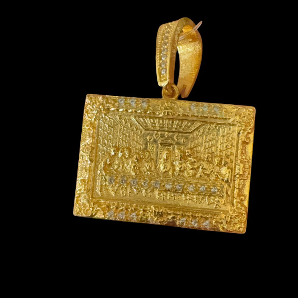 Pingente Santa Ceia - Banhado A Ouro 18K