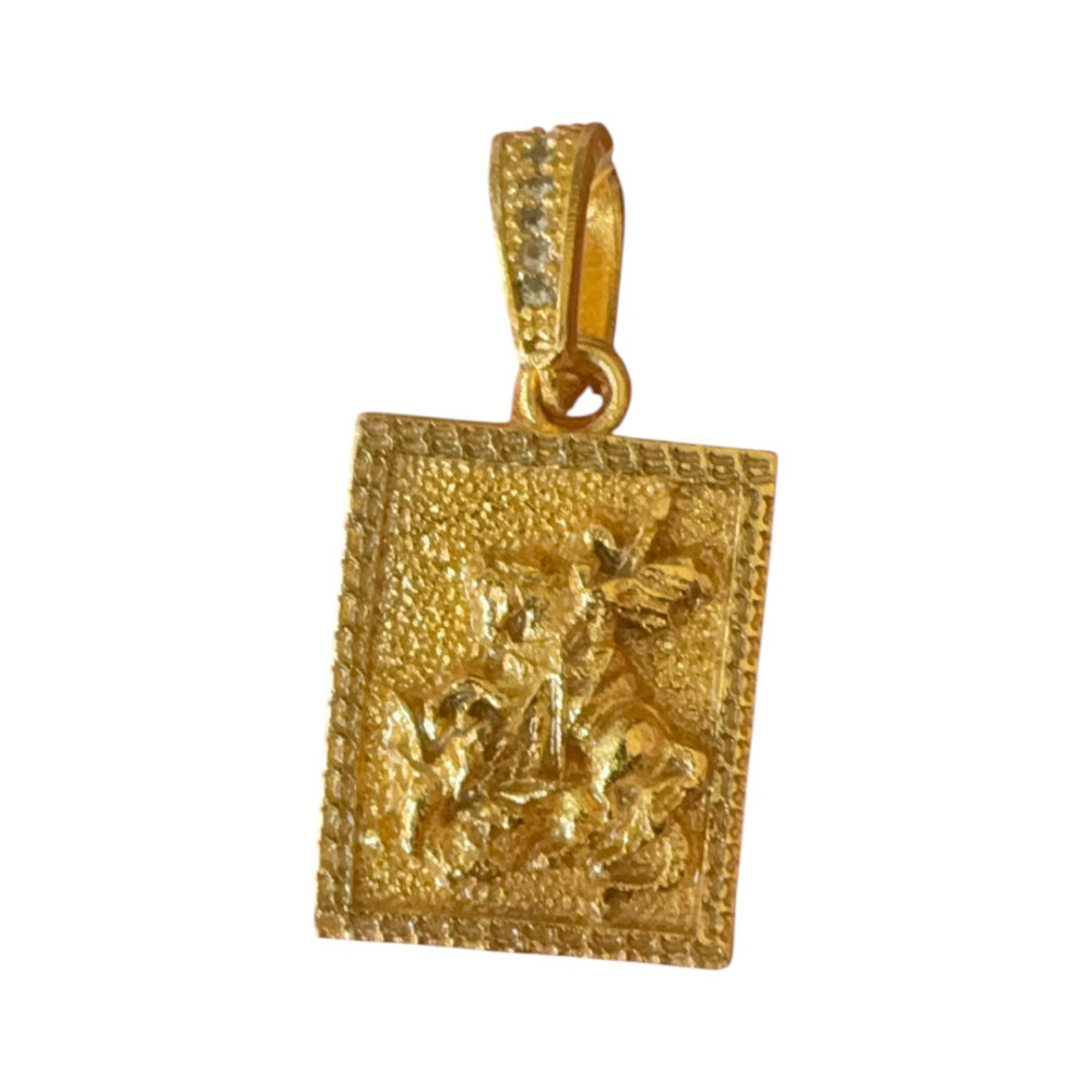 Pingente São Jorge P - Banhado A Ouro 18K - Imagem 3