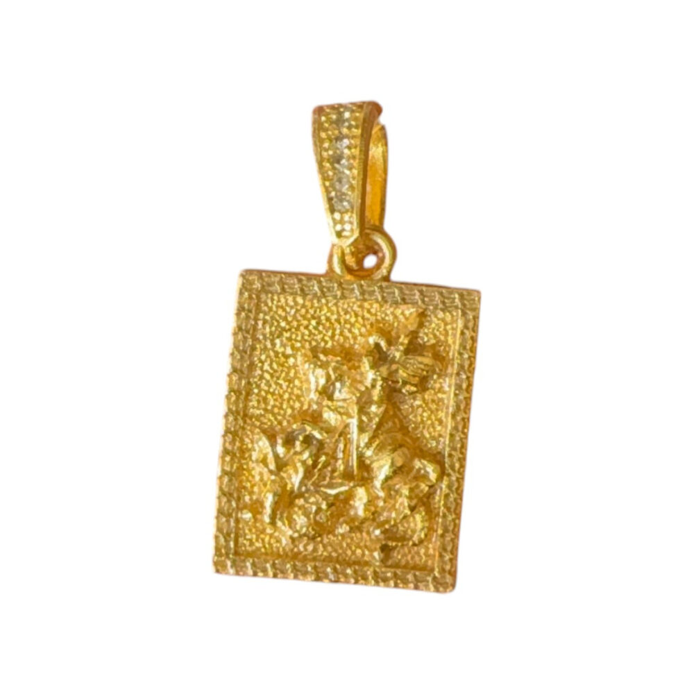 Pingente São Jorge P - Banhado A Ouro 18K - Imagem 2