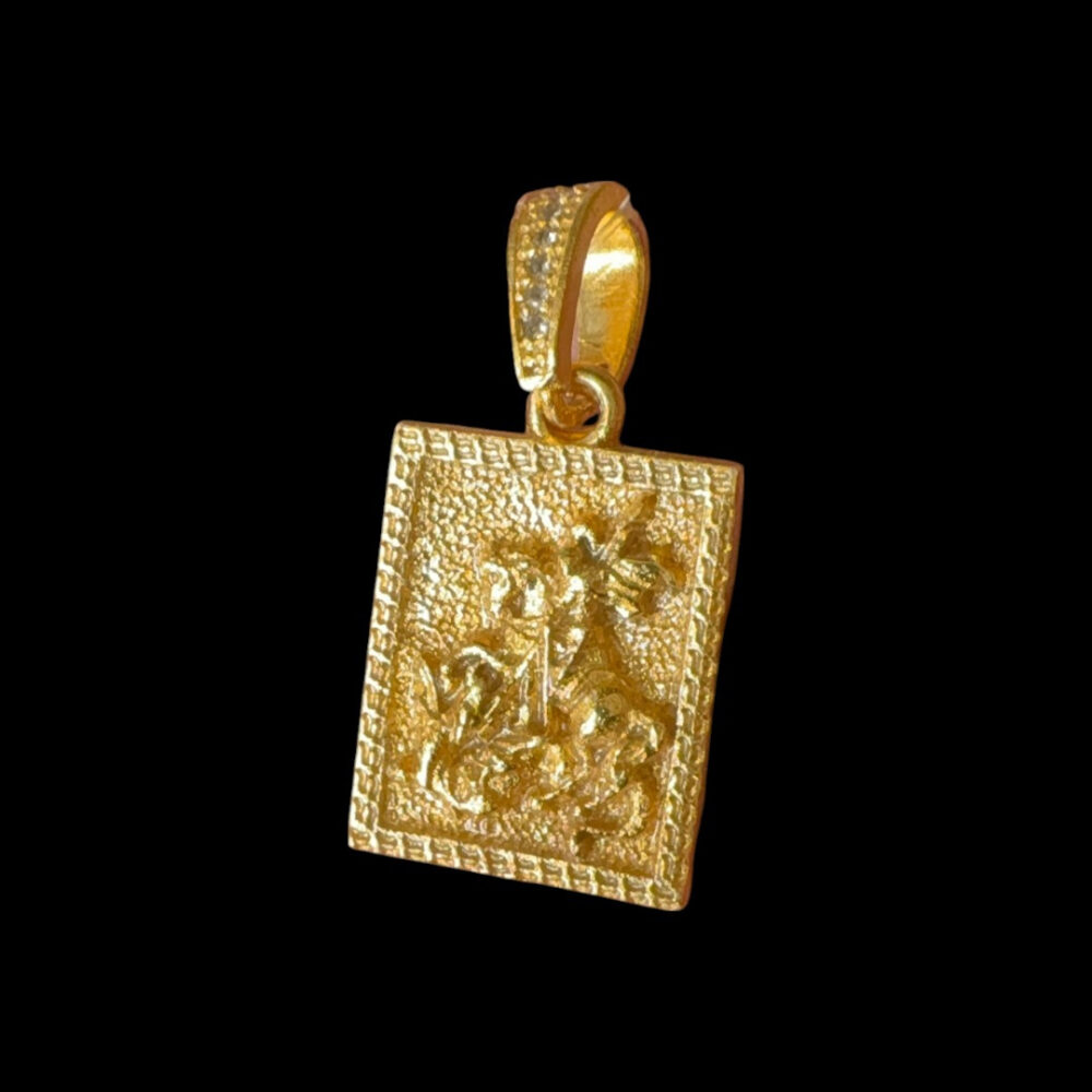 Pingente São Jorge P - Banhado A Ouro 18K