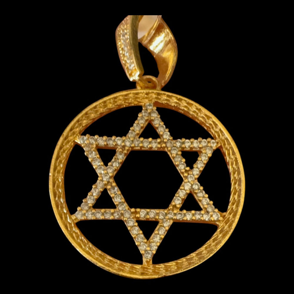 Pingente Estrela De Davi - Banhado A Ouro 18K