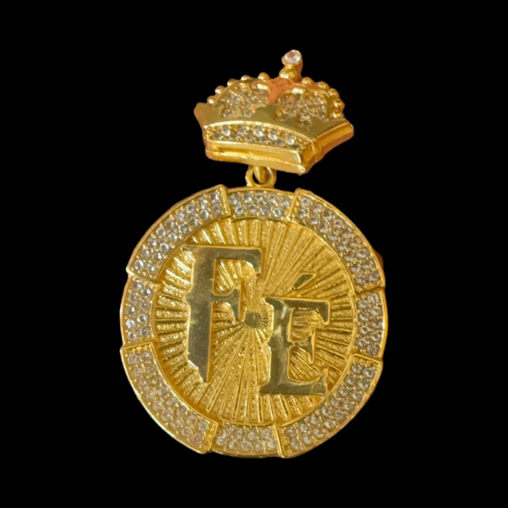 Pingente Fé Cravejado - Banhado A Ouro 18K