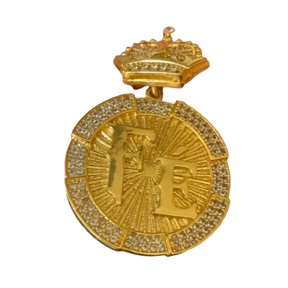 Pingente Fé Cravejado - Banhado A Ouro 18K - Imagem 4