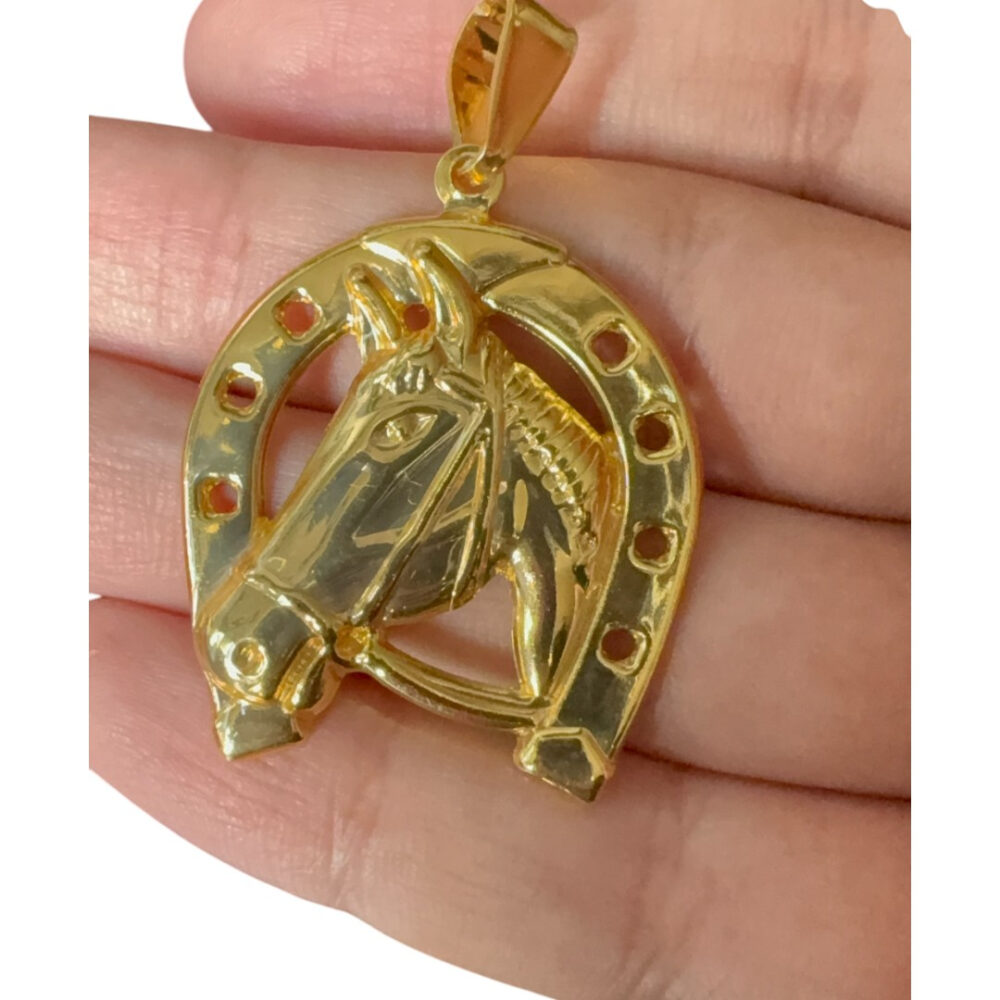 Pingente Ferradura G - Banhado A Ouro 18K - Imagem 4