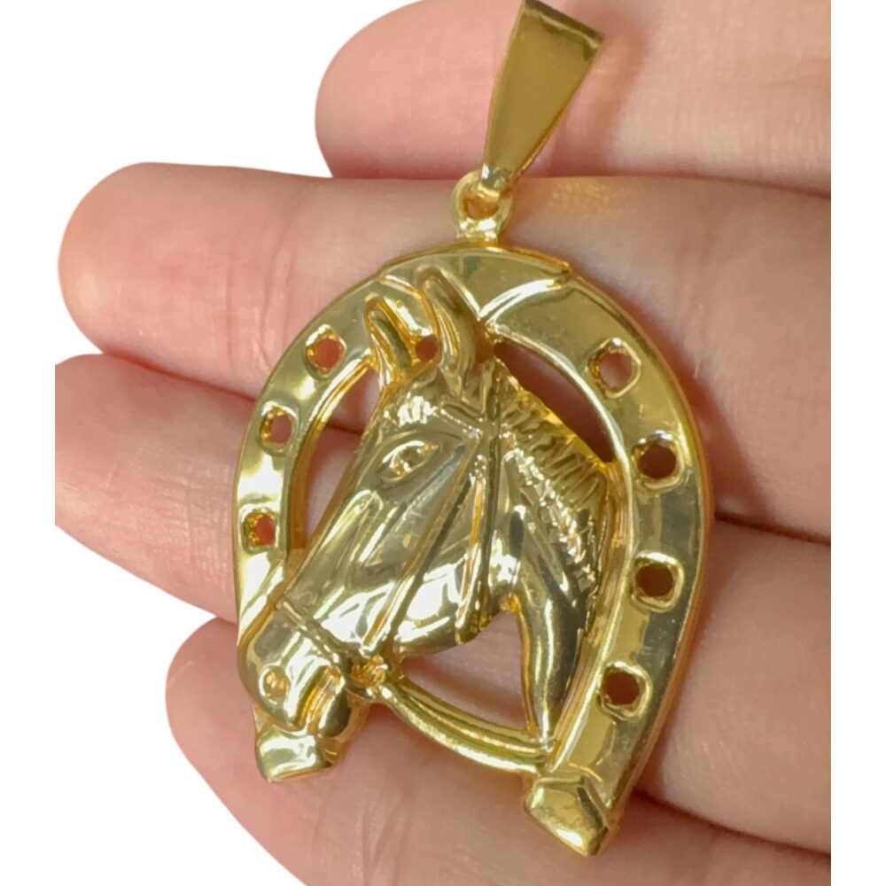 Pingente Ferradura G - Banhado A Ouro 18K - Imagem 3