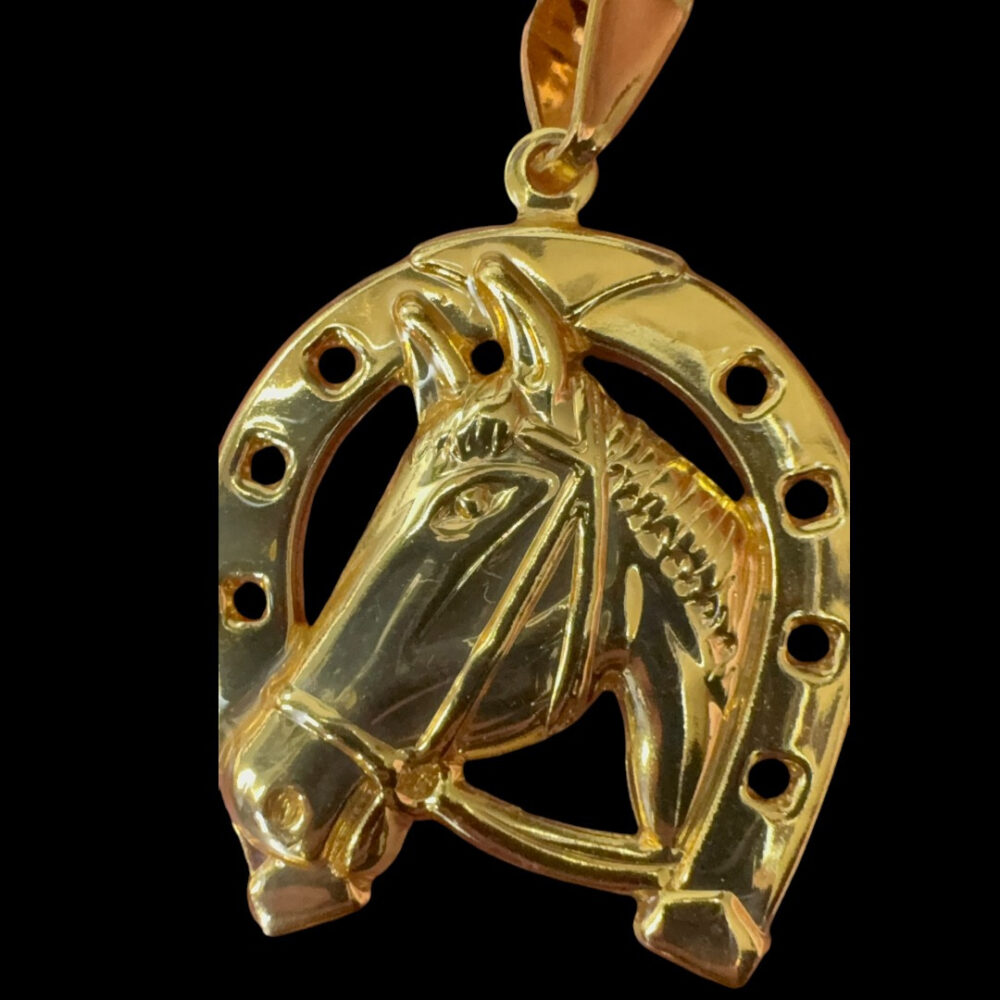 Pingente Ferradura G - Banhado A Ouro 18K