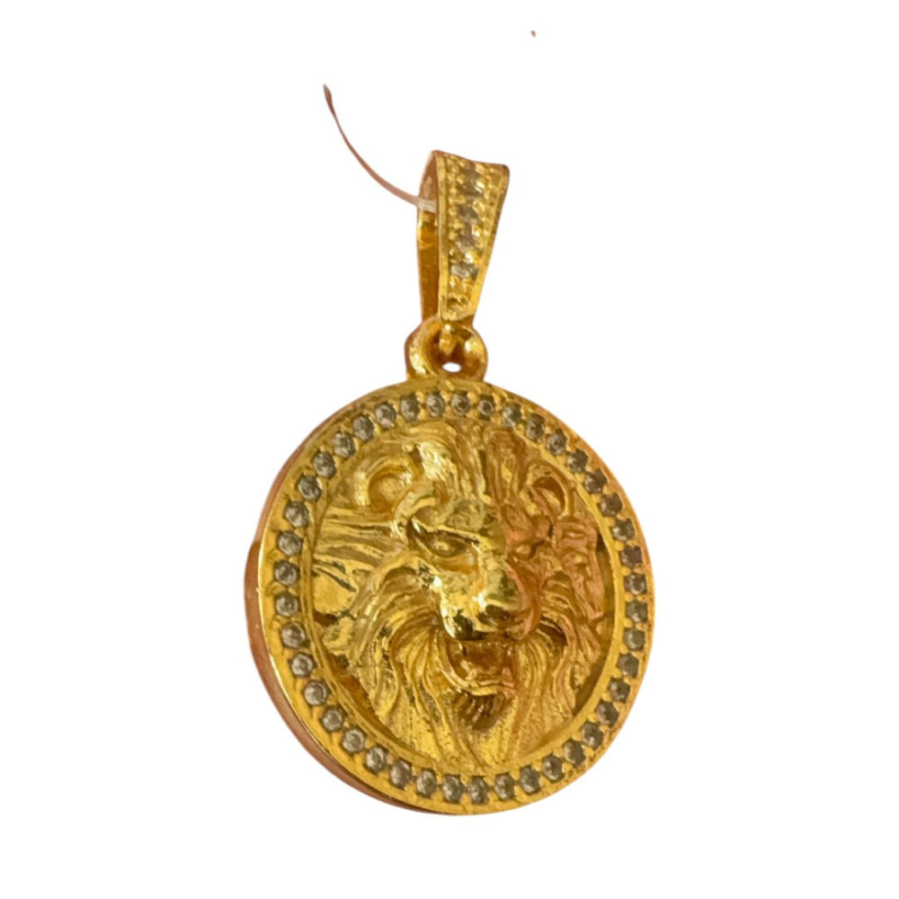 Pingente Leão P - Banhado A Ouro 18K - Imagem 2