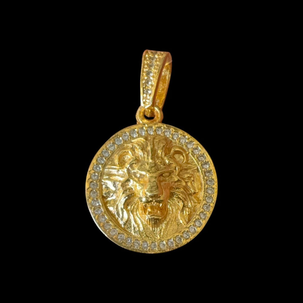 Pingente Leão P - Banhado A Ouro 18K