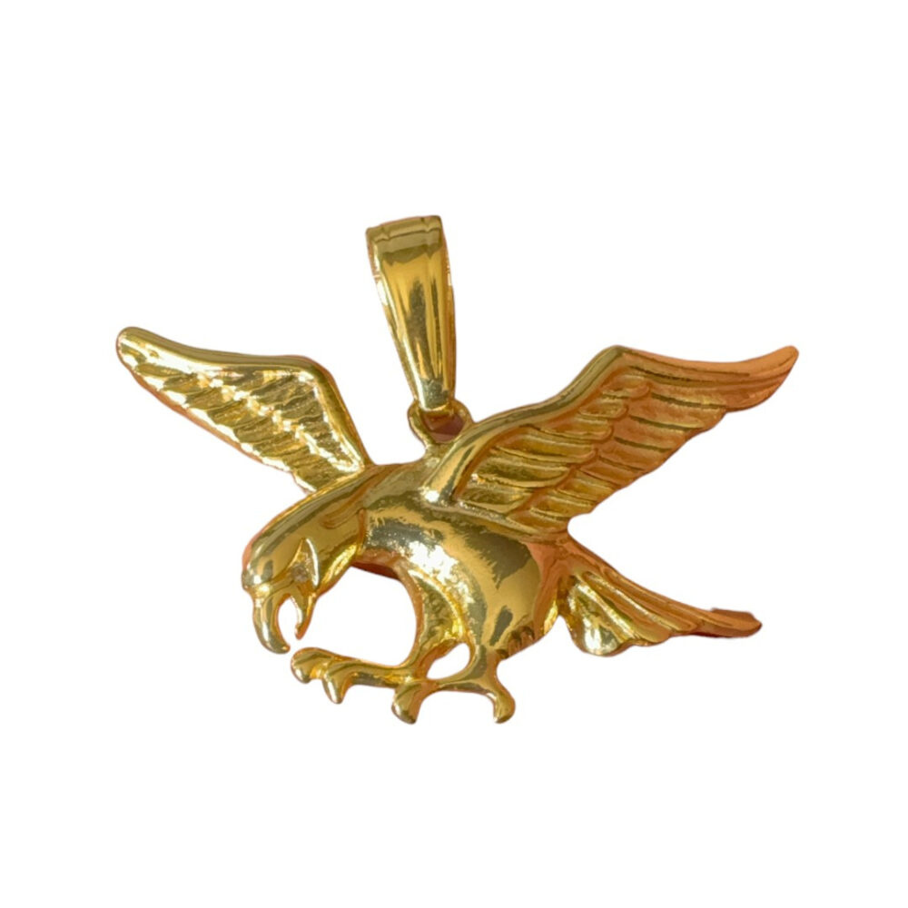 Pingente Águia G - Banhado A Ouro 18K - Imagem 2