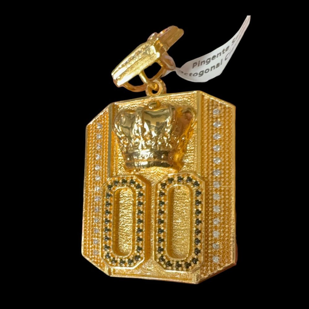 Pingente 00 Coroa Buh - Banhado A Ouro 18K